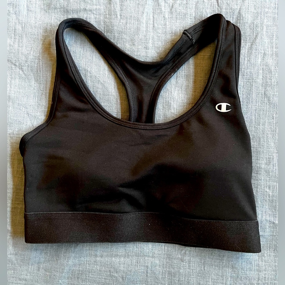 Champion sports bra- NEW, never worn, black color. M size
